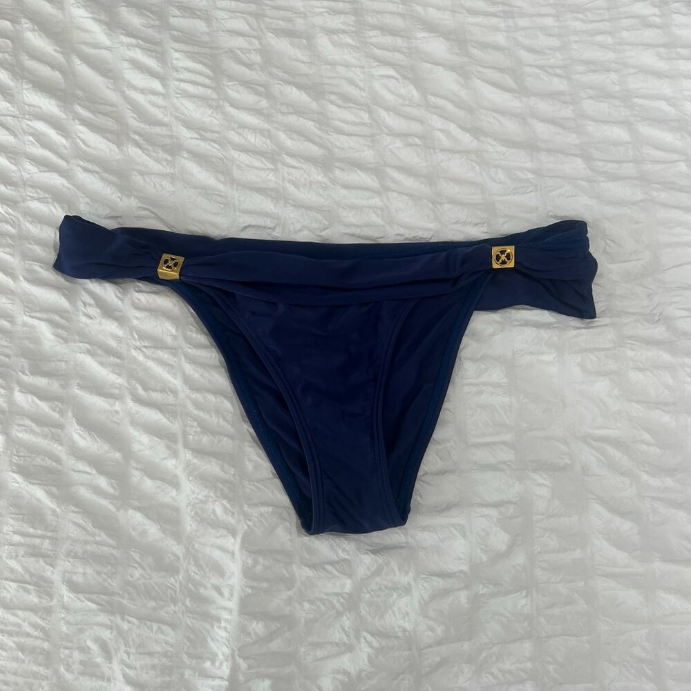 Vix Navy Blue Bikini Bottom - Size Large